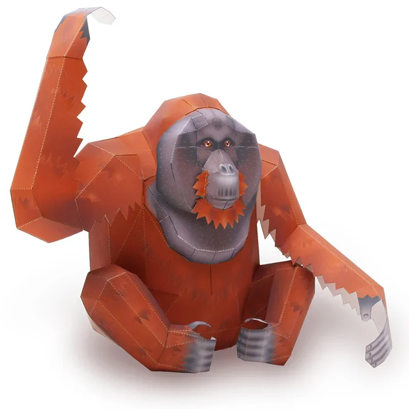 Orangutan Gorilla Origami Art  - Art Craft Cardboard のレビューと価格