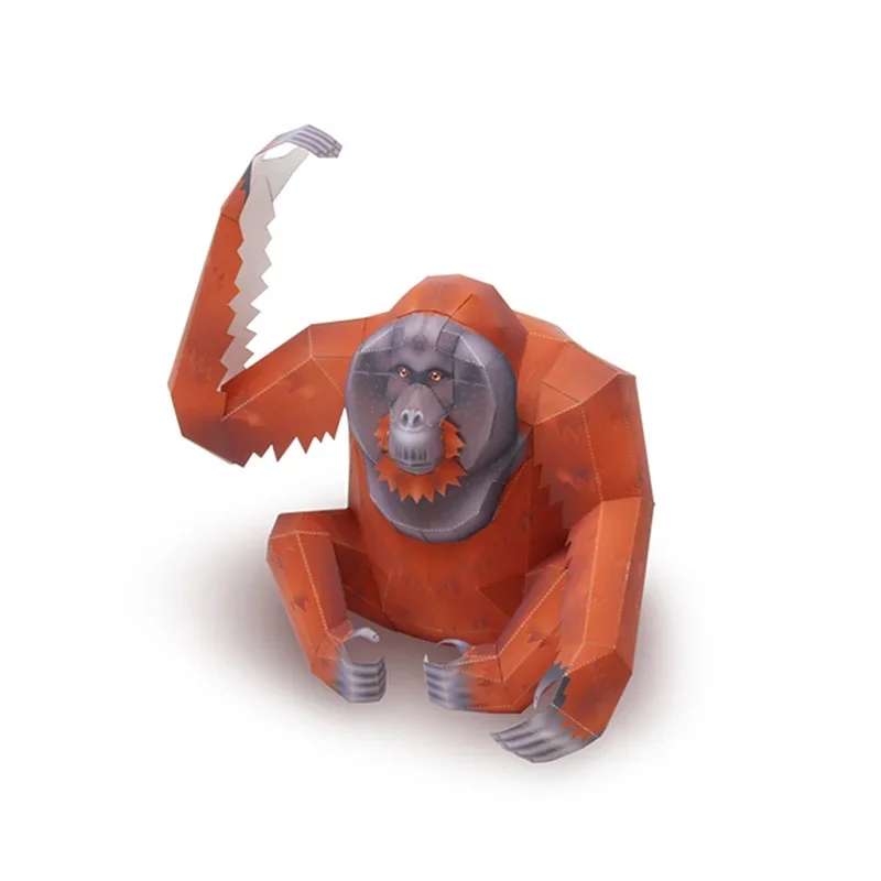 Orangutan Gorilla Origami Art  - Art Craft Cardboard のレビューと価格