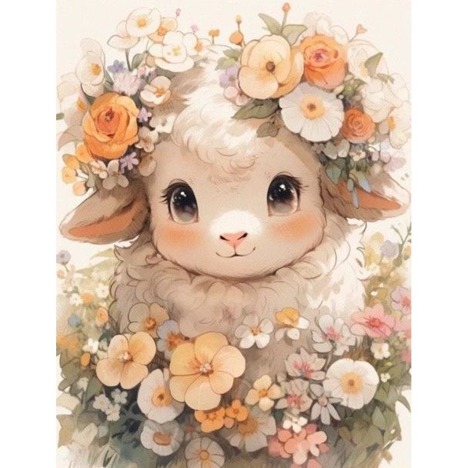 RUOPOTY Flower Wreath Lamb 5d  - Art Craft Ideas For Adults のレビューと価格