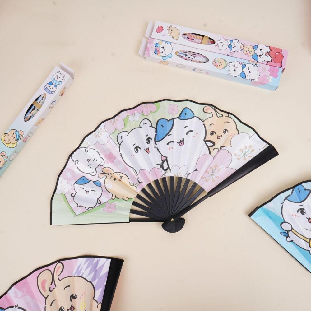 Kawaii Folding Fan Chiikawa Su - Art Craft Stationery のレビューと価格