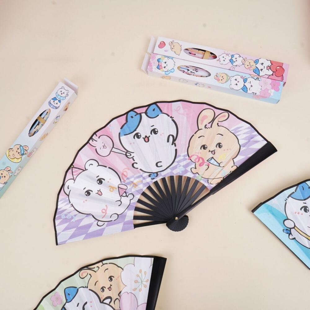 Kawaii Folding Fan Chiikawa Su - Art Craft Stationery のレビューと価格