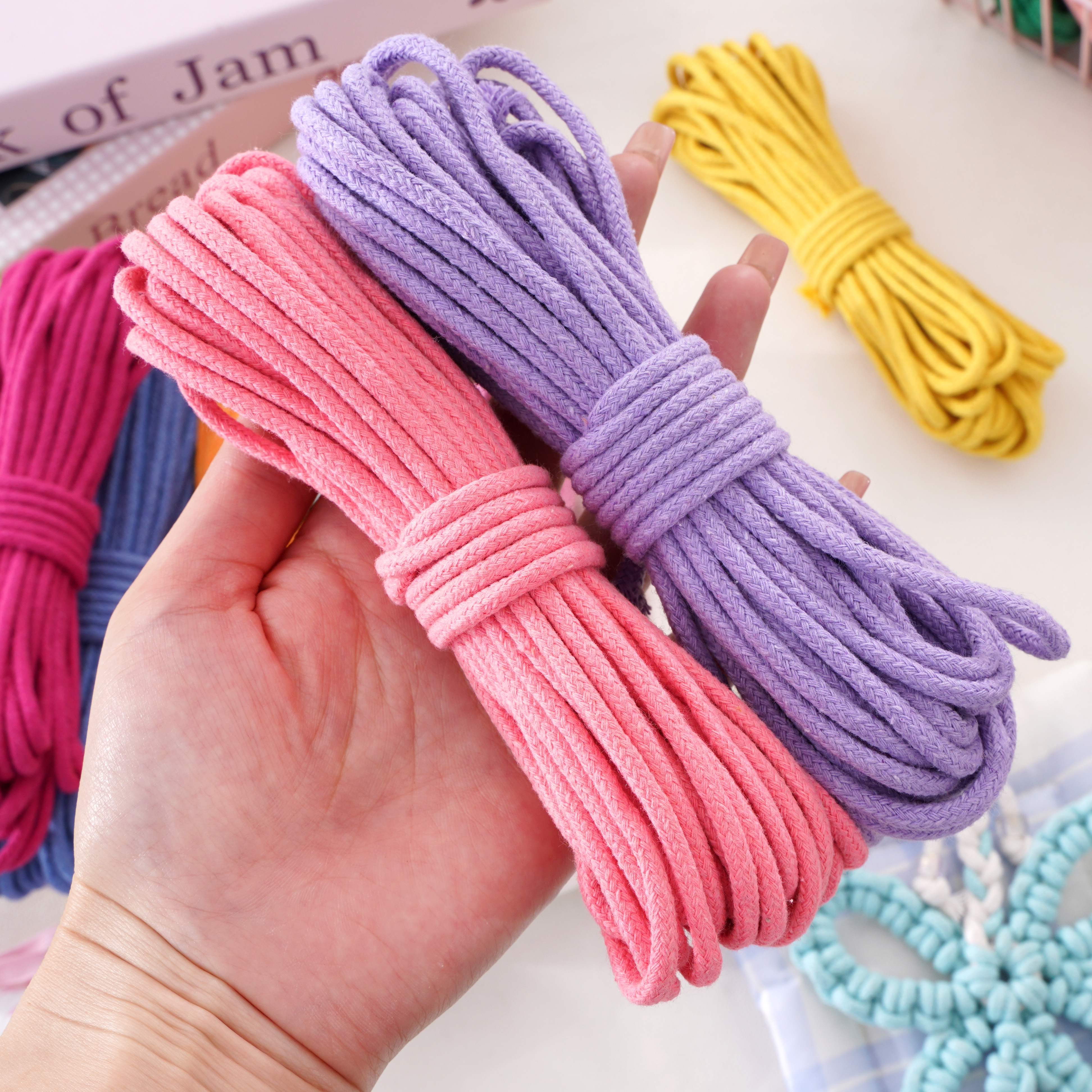 10Meters/Lot 3mm Colorful Brai - Macrame Cord Cotton のレビューと価格