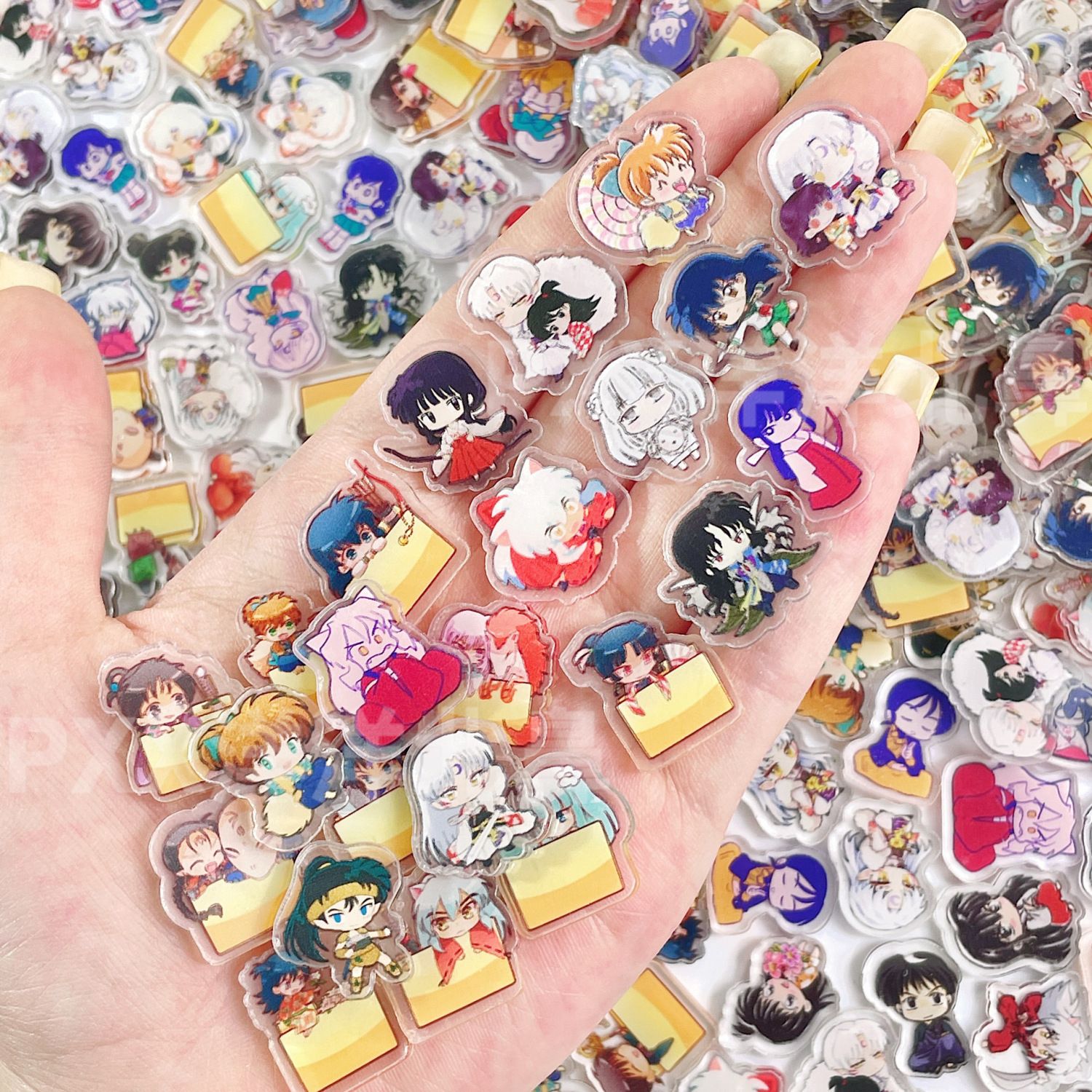50/100Pcs 1/2cm Mini Inuyasha  - Art Craft Materials のレビューと価格