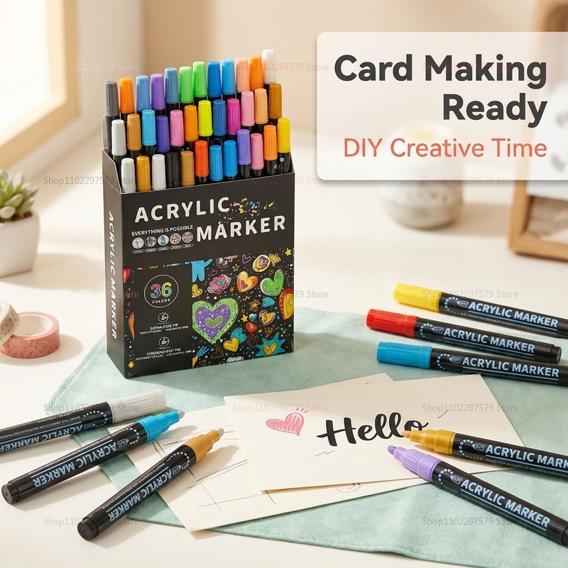 Double-headed acrylic paint ma - Art Craft Stationery のレビューと価格