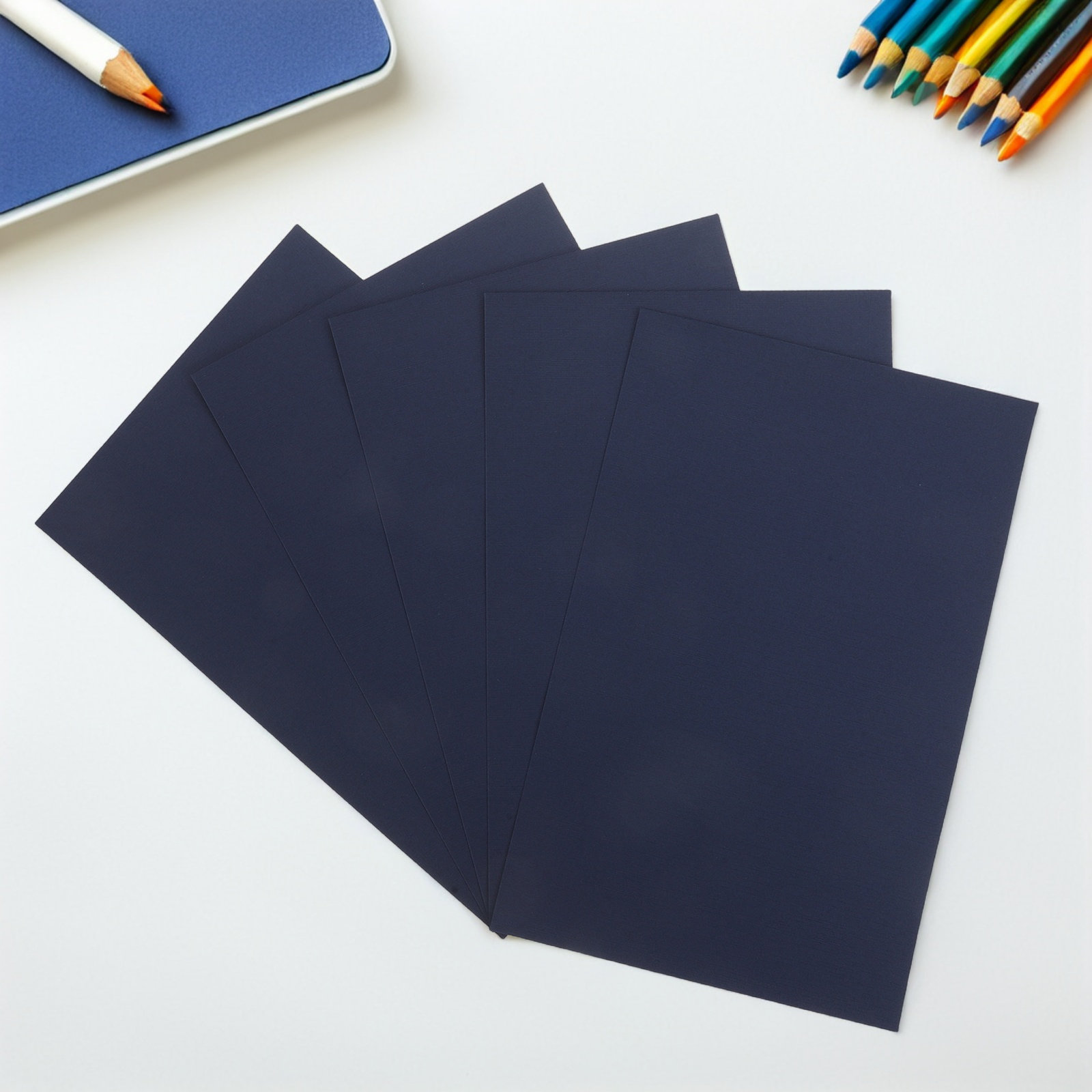 10 Sheets Navy Blue Bookbindin - Bookbinding Supply Kit のレビューと価格