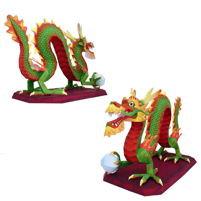 Chinese Dragon Loong Handmade  - Art Craft Cardboard のレビューと価格