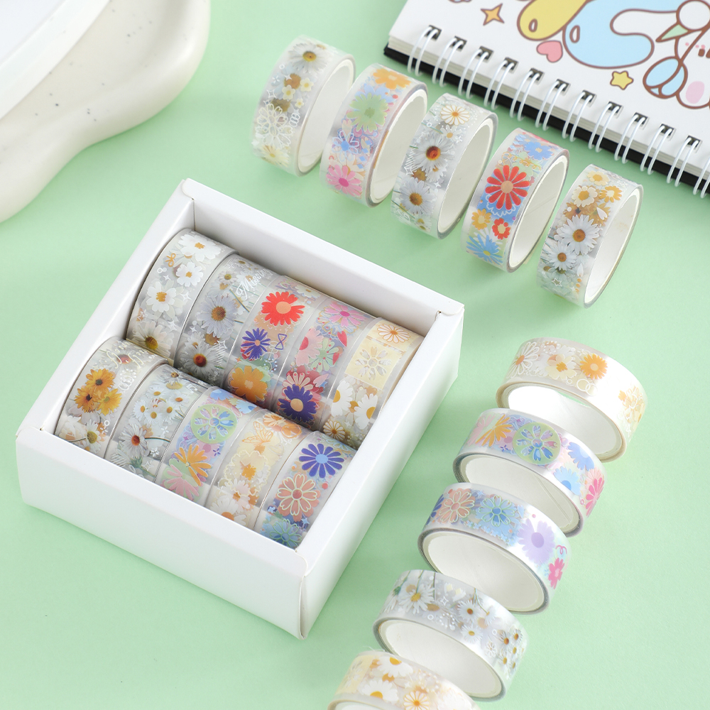 10 Rolls Daisy PET Masking Tap - Art Craft Materials のレビューと価格