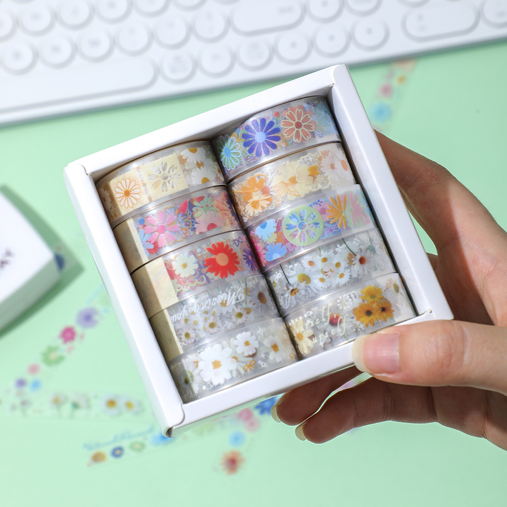 10 Rolls Daisy PET Masking Tap - Art Craft Materials のレビューと価格