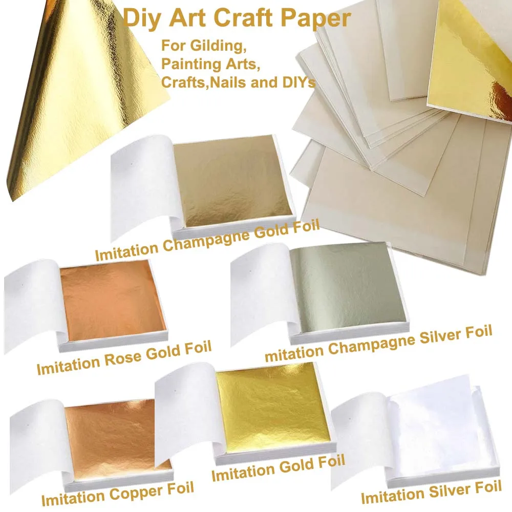 100Pc Colored Golds Leaf Sheet - Art Craft Leaves のレビューと価格