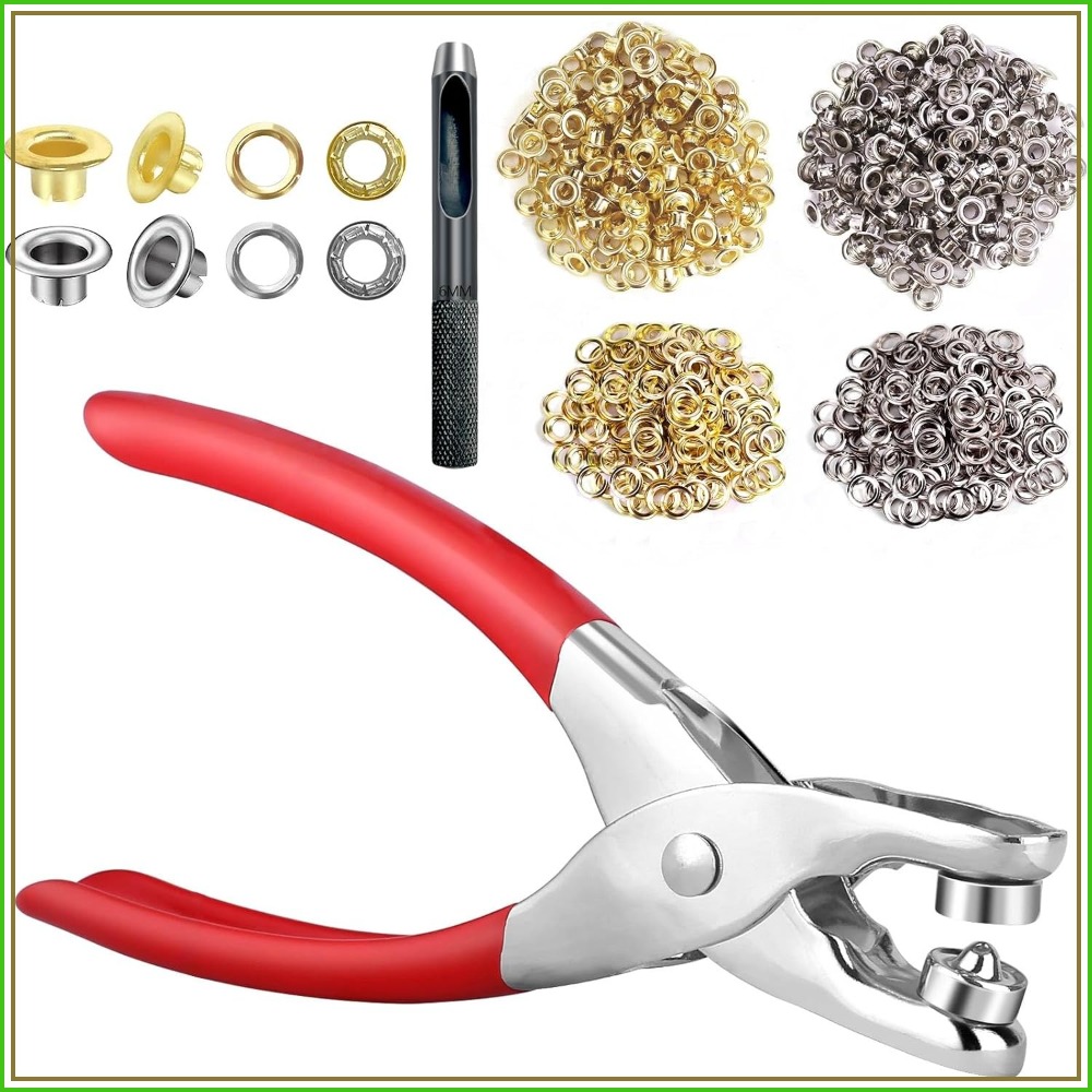1203PCS Grommet Eyelet Pliers  - Leather Tooling Kit のレビューと価格