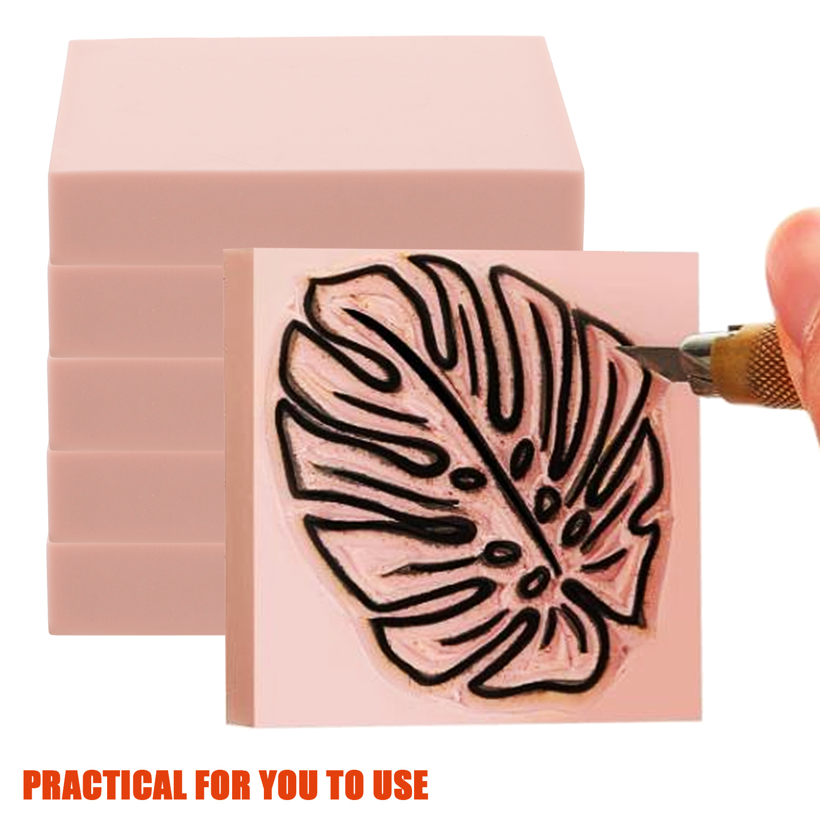 10Pcs Linoleum Carving Blocks  - Lino Printing Block のレビューと価格