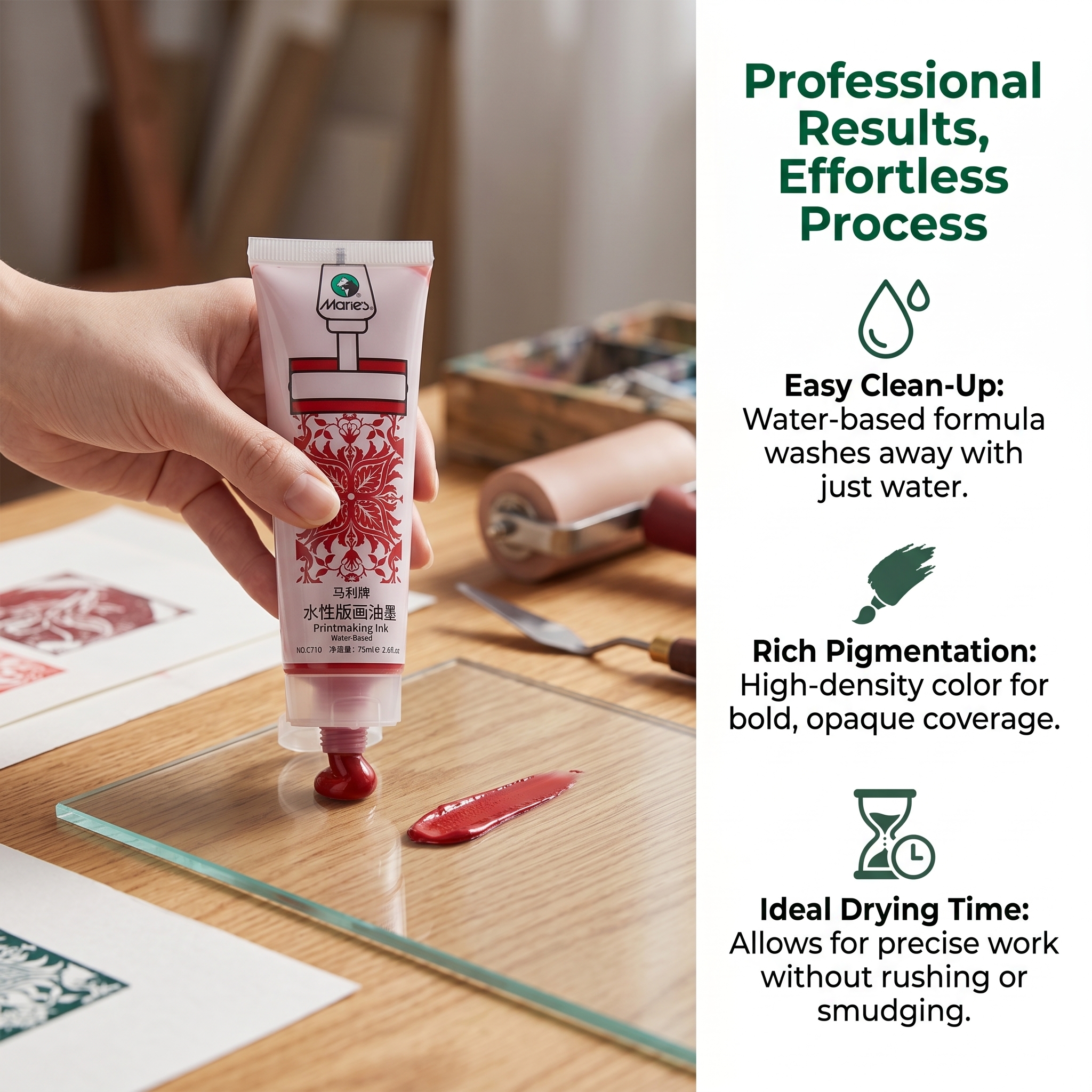 6Pcs Marie's Water-based Print - Lino Printing Block のレビューと価格