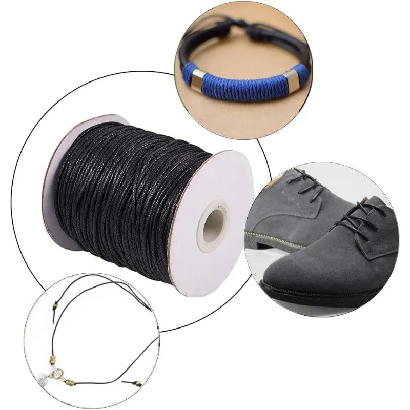 1Roll 100 Yards Waxed Cord Cot - Macrame Cord Cotton のレビューと価格